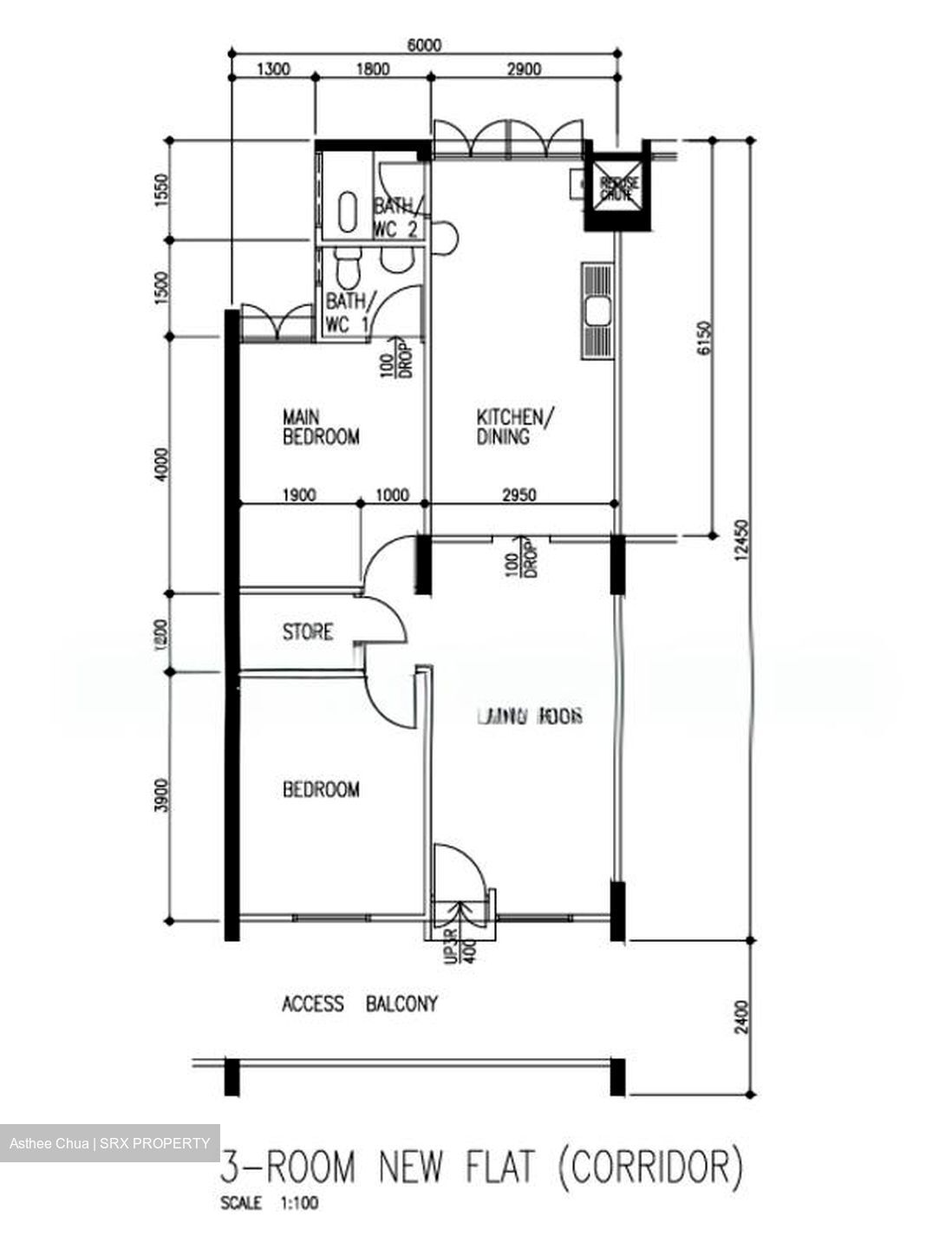 Blk 124 Ang Mo Kio Avenue 6 (Ang Mo Kio), HDB 3 Rooms #571995861
